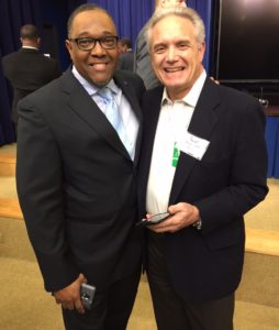 Kenny Braswell of Fathers Inc and Ray Levy of the Fatherhood Project at the White House Dialogue on Men's Health